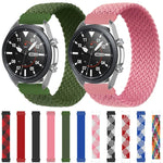 Pour bracelet de remplacement en nylon tressé élastique réglable de 165 mm pour Samsung Galaxy Watch 46 mm