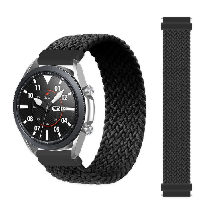 Pour bracelet de rechange élastique tressé en nylon réglable Samsung Galaxy Watch 3 45mm, 125mm, 135mm, 145mm, 155mm