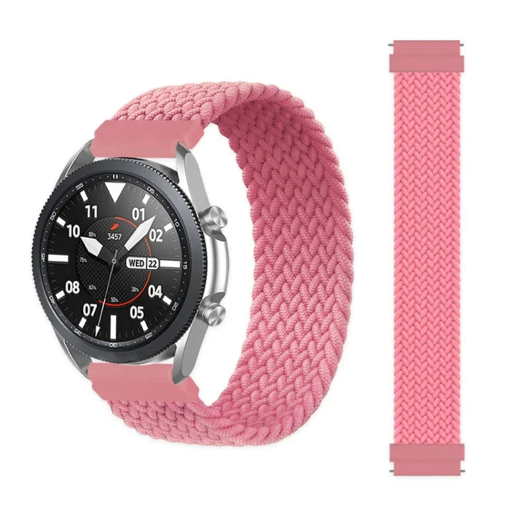 Pour bracelet de remplacement tressé en nylon élastique réglable pour Samsung Galaxy Watch 3 45mm, 165mm