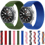 Pour bracelet de remplacement tressé en nylon élastique réglable pour Samsung Galaxy Watch 3 45mm, 165mm