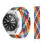 For Samsung Galaxy Watch Active / Active2 40mm / Active2 44mm Adjustable Nylon Braided Elasticity Replacement Strap Watchband, 165mm