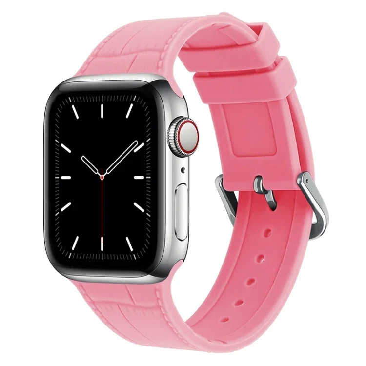 Bamboo Joint Silicone Replacement Strap Watchband, For Apple Watch Series 7  41mm / & 6 & SE & 5 & 4 40mm, For Apple Watch Series  7  45mm / & 6 & SE & 5 & 4 44mm