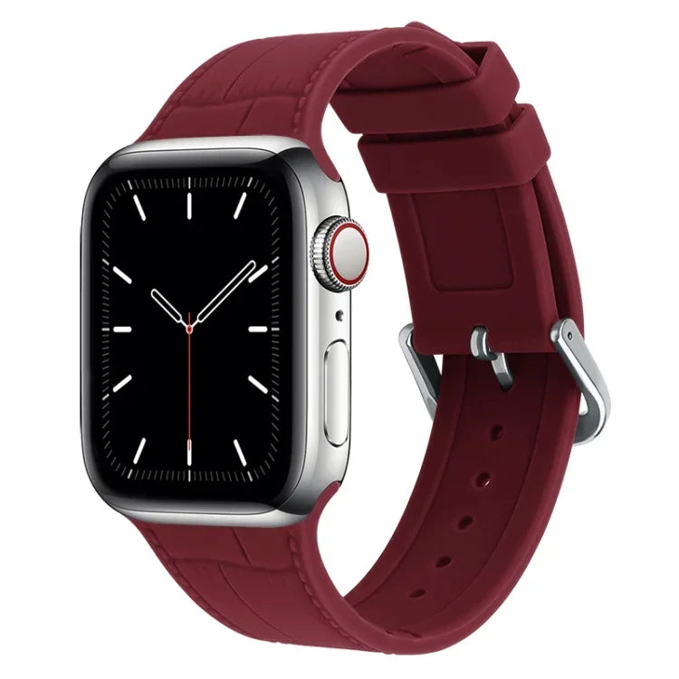 Bamboo Joint Silicone Replacement Strap Watchband, For Apple Watch Series 7  41mm / & 6 & SE & 5 & 4 40mm, For Apple Watch Series  7  45mm / & 6 & SE & 5 & 4 44mm