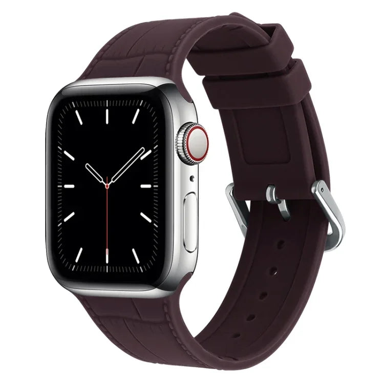 Bamboo Joint Silicone Replacement Strap Watchband, For Apple Watch Series 7  41mm / & 6 & SE & 5 & 4 40mm, For Apple Watch Series  7  45mm / & 6 & SE & 5 & 4 44mm