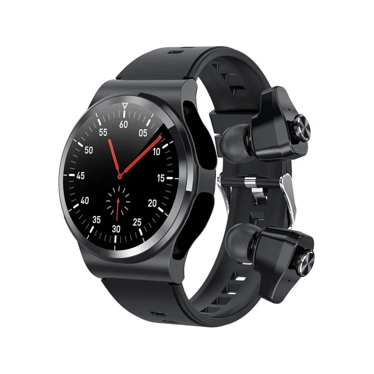 Montre connectée GT69 avec écran tactile IPS 1,3 pouce, étanche IP67, écouteurs Bluetooth, suivi du sommeil, de la fréquence cardiaque et appels Bluetooth.