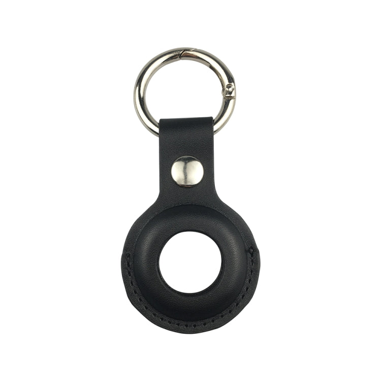 Étui de protection antichoc et anti-rayures en cuir avec porte-clés et boucle de suspension pour AirTag 2e génération / AirTag 1re génération