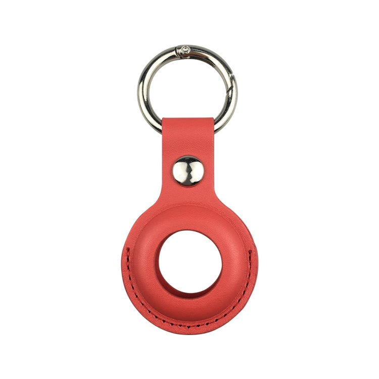 Étui de protection antichoc et anti-rayures en cuir avec porte-clés et boucle de suspension pour AirTag 2e génération / AirTag 1re génération