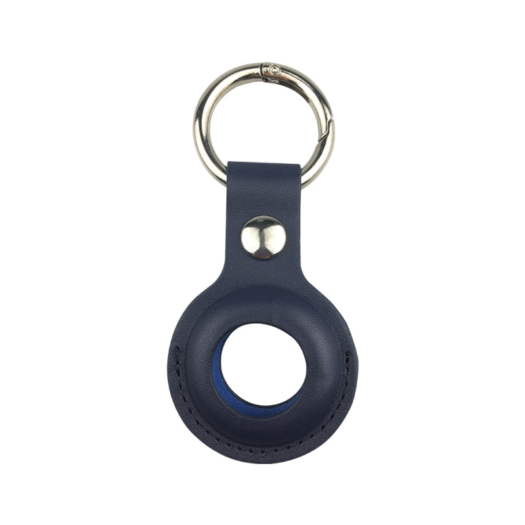 Étui de protection antichoc et anti-rayures en cuir avec porte-clés et boucle de suspension pour AirTag 2e génération / AirTag 1re génération