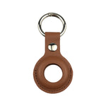 Étui de protection antichoc et anti-rayures en cuir avec porte-clés et boucle de suspension pour AirTag 2e génération / AirTag 1re génération
