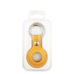 Étui de protection antichoc et anti-rayures en cuir avec porte-clés et boucle de suspension pour AirTag 2e génération / AirTag 1re génération