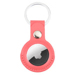 For AirTag 2nd Gen / AirTag 1st Gen Shockproof Anti-scratch Leather Protective Case Cover with Hang Loop Key Chain