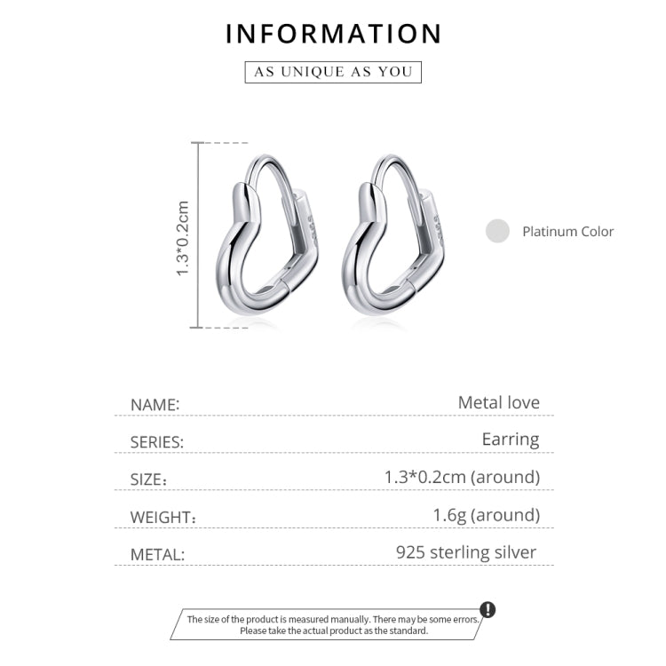 Boucles d'oreilles clous en argent sterling S925 en forme de cœur creux pour femme, Cœur creux (argent), Cœur creux (doré)