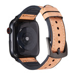 Bracelets de rechange en cuir texture autruche pour Apple Watch Series, 7 45mm / 6 & SE & 5 & 4 44mm / 3 & 2 & 1 42mm, 7 41mm / 6 & SE & 5 & 4 40mm / 3 & 2 & 1 38mm