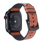 Bracelets de rechange en cuir texture autruche pour Apple Watch Series, 7 45mm / 6 & SE & 5 & 4 44mm / 3 & 2 & 1 42mm, 7 41mm / 6 & SE & 5 & 4 40mm / 3 & 2 & 1 38mm
