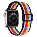 8-shaped Buckle Nylon Replacement Strap Watchband, For Apple Watch Series 9&8&7 41mm / SE 3&SE 2&6&SE&5&4 40mm / 3&2&1 38mm, For Apple Watch Series  7  45mm / & 6 & SE & 5 & 4 44mm