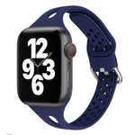 Bracelets de rechange en silicone pour Apple Watch Series, 7 45mm / 6 & SE & 5 & 4 44mm / 3 & 2 & 1 42mm, 7 41mm / 6 & SE & 5 & 4 40mm / 3 & 2 & 1 38mm
