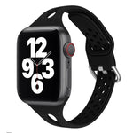 Bracelets de rechange en silicone pour Apple Watch Series, 7 45mm / 6 & SE & 5 & 4 44mm / 3 & 2 & 1 42mm, 7 41mm / 6 & SE & 5 & 4 40mm / 3 & 2 & 1 38mm