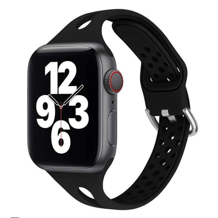 Bracelets de rechange en silicone pour Apple Watch Series, 7 45mm / 6 & SE & 5 & 4 44mm / 3 & 2 & 1 42mm, 7 41mm / 6 & SE & 5 & 4 40mm / 3 & 2 & 1 38mm