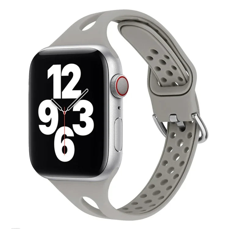 Bracelets de rechange en silicone pour Apple Watch Series, 7 45mm / 6 & SE & 5 & 4 44mm / 3 & 2 & 1 42mm, 7 41mm / 6 & SE & 5 & 4 40mm / 3 & 2 & 1 38mm