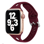 Bracelets de rechange en silicone pour Apple Watch Series, 7 45mm / 6 & SE & 5 & 4 44mm / 3 & 2 & 1 42mm, 7 41mm / 6 & SE & 5 & 4 40mm / 3 & 2 & 1 38mm