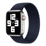 Bracelet de rechange en nylon tressé de couleur unie avec tête en métal pour Apple Watch Series 6 & SE & 5 & 4 40 mm / 3 & 2 & 1 38 mm, XS 128 mm, S 135 mm, M 145 mm