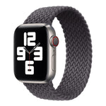Bracelet de rechange en nylon tressé de couleur unie avec tête en métal pour Apple Watch Series 6 & SE & 5 & 4 44mm / 3 & 2 & 1 42mm, XS 135mm, S 145mm, M 155mm