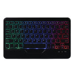 B011S Étui en cuir avec clavier Bluetooth rétroéclairé détachable, support triangulaire et fente pour stylo, pour iPad 9.7 2018 & 2017 / Pro 9.7 / Air 2, pour iPad 10.2 2020 & 2019 / Pro 10.5 pouces / Air 3 10.5 pouces