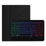 B011S Étui en cuir avec clavier Bluetooth rétroéclairé détachable, support triangulaire et fente pour stylo, pour iPad 9.7 2018 & 2017 / Pro 9.7 / Air 2, pour iPad 10.2 2020 & 2019 / Pro 10.5 pouces / Air 3 10.5 pouces
