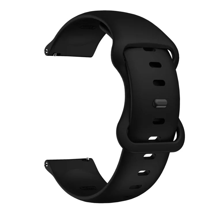 Butterfly Buckle Silicone Replacement Strap Watchband, 20mm For Samsung Galaxy Watch Active 3 41mm, 22mm For Samsung Galaxy Watch Active 3 45mm