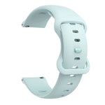 Butterfly Buckle Silicone Replacement Strap Watchband, 20mm For Samsung Galaxy Watch Active 3 41mm, 22mm For Samsung Galaxy Watch Active 3 45mm