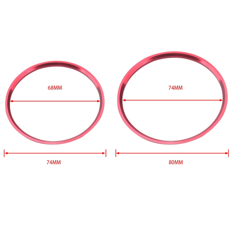 5 PCS Car Air Conditioner Air Outlet Decorative Ring for Mercedes-Benz, A5819-01, A5819-02, A5819-03