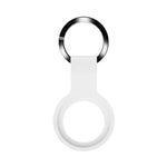 Coque de protection en silicone liquide Mutural avec porte-clés pour AirTag 2e génération / AirTag 1re génération