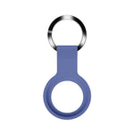 Coque de protection en silicone liquide Mutural avec porte-clés pour AirTag 2e génération / AirTag 1re génération