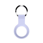 Coque de protection en silicone liquide Mutural avec porte-clés pour AirTag 2e génération / AirTag 1re génération