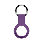 Coque de protection en silicone liquide Mutural avec porte-clés pour AirTag 2e génération / AirTag 1re génération