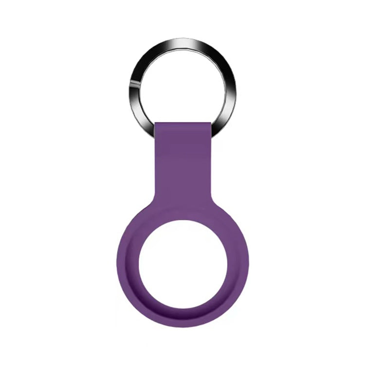 Coque de protection en silicone liquide Mutural avec porte-clés pour AirTag 2e génération / AirTag 1re génération
