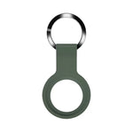 Coque de protection en silicone liquide Mutural avec porte-clés pour AirTag 2e génération / AirTag 1re génération
