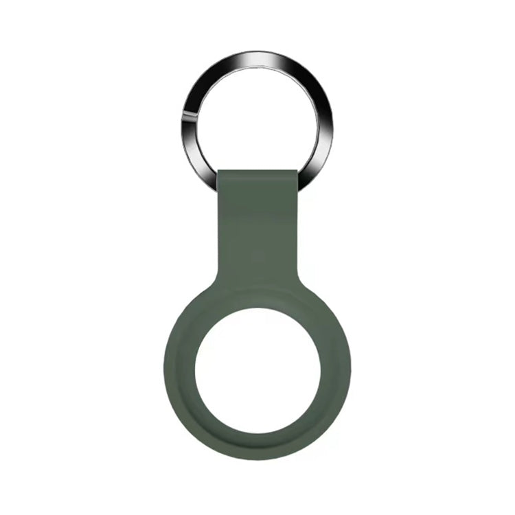 Coque de protection en silicone liquide Mutural avec porte-clés pour AirTag 2e génération / AirTag 1re génération