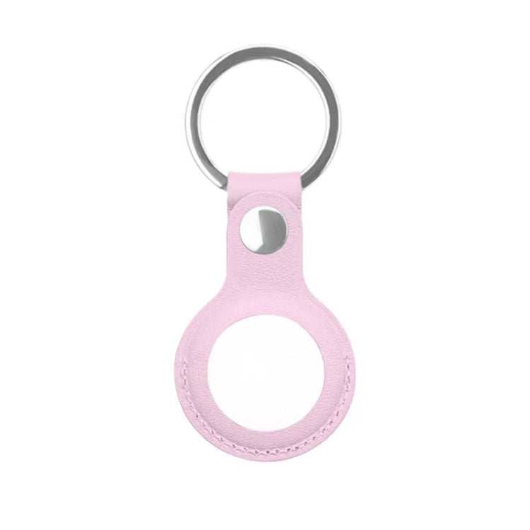 Mutural Étui de protection en cuir PU avec porte-clés pour AirTag 2e génération / AirTag 1re génération