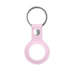 Mutural Étui de protection en cuir PU avec porte-clés pour AirTag 2e génération / AirTag 1re génération