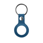 Mutural Étui de protection en cuir PU avec porte-clés pour AirTag 2e génération / AirTag 1re génération