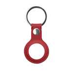 Mutural Étui de protection en cuir PU avec porte-clés pour AirTag 2e génération / AirTag 1re génération