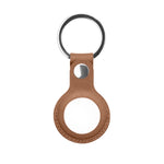 Mutural Étui de protection en cuir PU avec porte-clés pour AirTag 2e génération / AirTag 1re génération