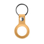 Mutural Étui de protection en cuir PU avec porte-clés pour AirTag 2e génération / AirTag 1re génération