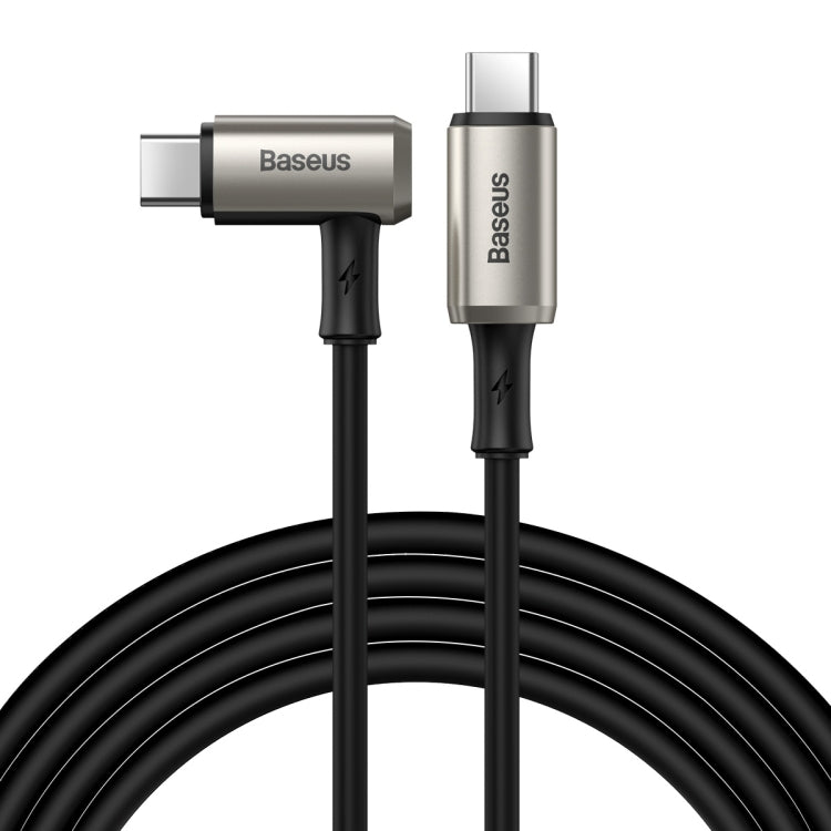 Câble coaxial Baseus CATPN-01 100W 5A PD3.1 Gen2 USB-C / Type-C vers USB-C / Type-C HD pour affichage simultané, Longueur du câble : 1,5 m