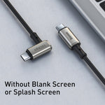 Câble coaxial Baseus CATPN-01 100W 5A PD3.1 Gen2 USB-C / Type-C vers USB-C / Type-C HD pour affichage simultané, Longueur du câble : 1,5 m