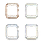 Coque de protection en TPU à paillettes, pour Apple Watch Series 6 / 5 / 4 / Watch SE 44mm, pour Apple Watch Series 3 & 2 & 1 42mm, pour Apple Watch Series 6 / 5 / 4 / Watch SE 40mm, pour Apple Watch Series 3 & 2 & 1 38mm
