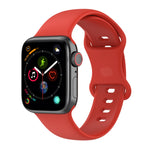 Grand bracelet de montre en silicone pour Apple Watch Series, 7 41mm / 6 & SE & 5 & 4 40mm / 3 & 2 & 1 38mm, Taille : Grande taille, 7 45mm / 6 & SE & 5 & 4 44mm / 3 & 2 & 1 42mm, Taille : Grande taille