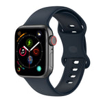 Grand bracelet de montre en silicone pour Apple Watch Series, 7 41mm / 6 & SE & 5 & 4 40mm / 3 & 2 & 1 38mm, Taille : Grande taille, 7 45mm / 6 & SE & 5 & 4 44mm / 3 & 2 & 1 42mm, Taille : Grande taille