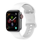 Grand bracelet de montre en silicone pour Apple Watch Series, 7 41mm / 6 & SE & 5 & 4 40mm / 3 & 2 & 1 38mm, Taille : Grande taille, 7 45mm / 6 & SE & 5 & 4 44mm / 3 & 2 & 1 42mm, Taille : Grande taille